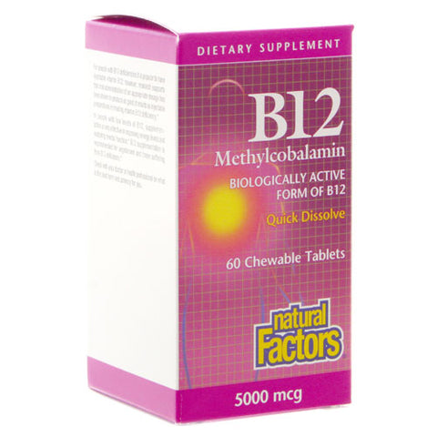 VITAMIN B12 5000 MCG 60 CHEW