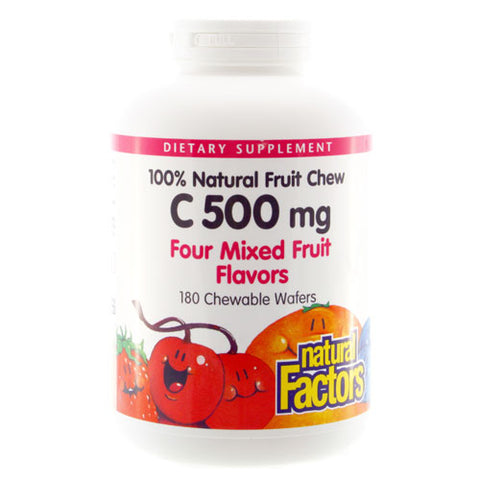 C 500 MG NATURAL FRUIT CHEWS