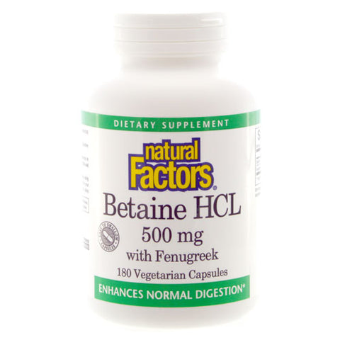 BETAIN HCL 500 MG 180 CAPS