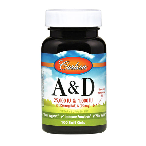 VIT A&D 25000/1000IU 100 SG