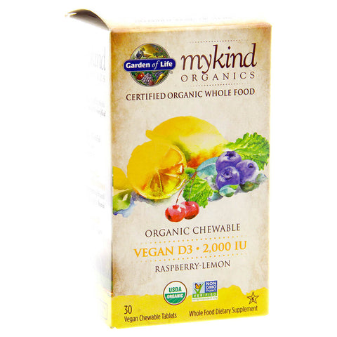 MYKIND 2000 IU VEGAN D RASP/LE