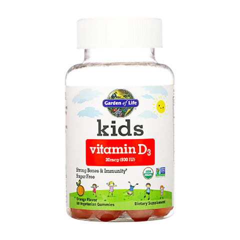 KIDS ORG VITAMIN D3 ORANGE GUM