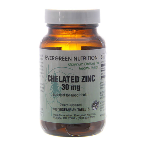 CHELATED ZINC 30MG 100T