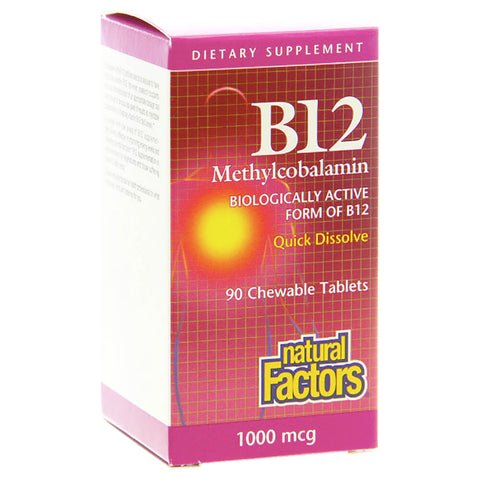 B12 1,000 mcg Chewable Tablets