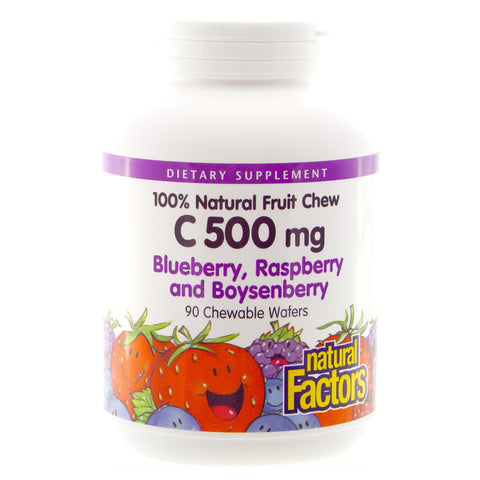 Natural Fruit Chews C 500 mg,