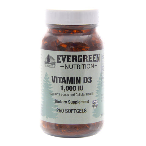 Vitamin D3, 1,000 IU (25 mcg)